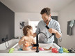 Bildunterschrift: Der Praxis-Bad-Typ hat eine überwiegend pragmatische Einstellung zum Badezimmer – was nicht heißt, dass er keine Ansprüche an die Gestaltung und Ausstattung hat. Foto: Hansgrohe/akz-o