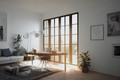 Bildunterschrift: Das schmale und leichte FINEO Vakuumisolierglas eignet sich sowohl für den Glastausch als auch für elegante und hoch lichtdurchlässige Fensteransichten im Neubau. Foto: FINEO/akz-o