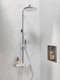 Bildunterschrift: Das Shower-Set AquaXPro 200 Thermostat mit schicker Chrom-Oberfläche und weißen Akzenten findet Einzug in jedes Bad. Foto: HSK Duschkabinenbau KG/akz-o