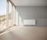 Bildunterschrift: Der Wärmepumpenheizkörper x-flair von KERMI eignet sich optimal für niedrige Vorlauftemperaturen und ermöglicht einen einfachen 1:1-Austausch bestehender Heizkörper. Foto: Kermi GmbH/akz-o