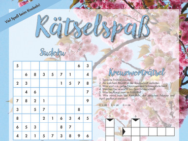 Rätselspaß zum Garten im Frühjahr