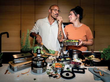 Die Boxen sind für den täglichen Gebrauch konzipiert und können auch zum Erwärmen von Speisen in Mikrowelle, Ofen oder Airfryer verwendet werden. Foto: Rösle/akz-o