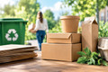 Bildunterschrift: Verpackungen aus Papier, Karton und Wellpappe genießen bei Verbraucherinnen und Verbrauchern großes Vertrauen, wenn es um Recyclingfähigkeit und nachhaltige Verpackungslösungen geht. Foto: KI-generiert/akz-o