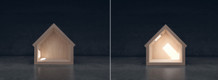 Bildunterschrift: Wie die Modelle zeigen, ist der Tageslichteinfall durch ein Dachfenster deutlich höher als durch ein Fassadenfenster. Foto: Velux/akz-o