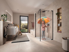 Die neue Duschserie Yanea kombiniert klare Linien, moderne Gestaltung und durchdachte Funktionen für den täglichen Komfort im Bad. Foto: Kermi Duschdesign GmbH/akz-o