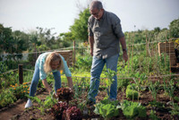 Auch im hohen Alter noch aktiv im eigenen Garten