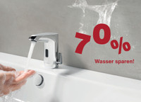 Bis zu 70 % Wasser sparen: Energiekosten senken mit berührungslosen Armaturen