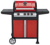 Farbe bekennen! Leuchtend roter Gasgrill sendet klares Signal