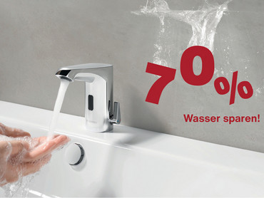 Bis zu 70 % Wasser sparen: Energiekosten senken mit berührungslosen Armaturen